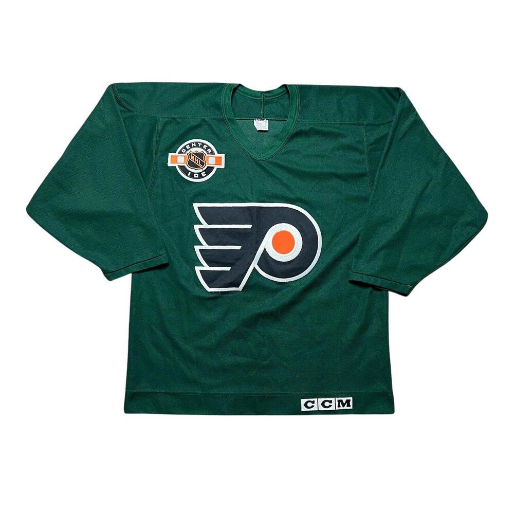 Vintage Philadelphia Flyers Green CCM M Jersey